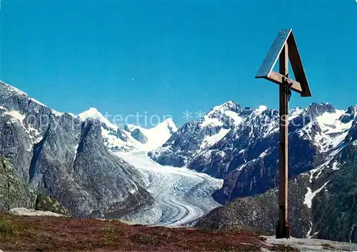 AK / Ansichtskarte Fieschergletscher Maerjelensee Finsteraar Rothorn Fieschergletscher
