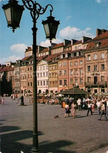 AK / Ansichtskarte Warszawa Rathaus Marktplatz Warszawa