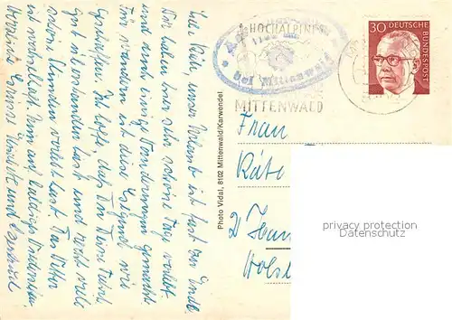 AK / Ansichtskarte Mittenwald_Bayern Aschaueralm Mittenwald Bayern