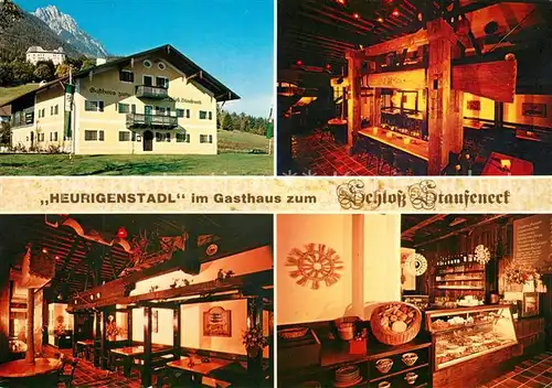 AK / Ansichtskarte Piding Heurigenstadl Gasthaus zum Schloss Staufeneck Piding