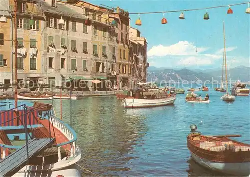 AK / Ansichtskarte Portofino_Liguria Bootsanlegestelle Portofino Liguria