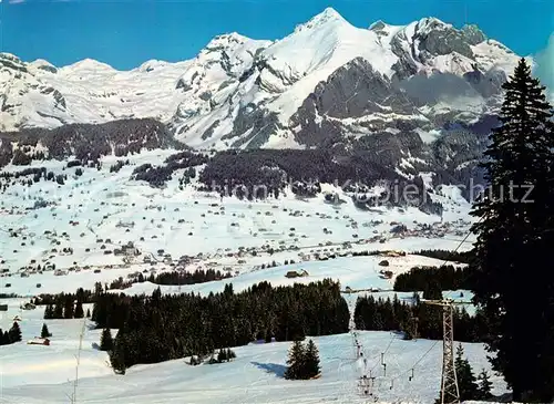 AK / Ansichtskarte Wildhaus_SG Winterlandschaft Gamsalp Saentis Schafberg Wildhaus SG
