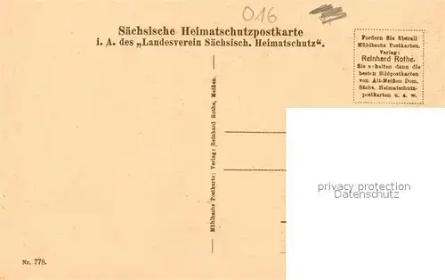 AK / Ansichtskarte Alt_Meissen_Elbe Blick vom Suedenberg Serie Saechsische Heimatschutzpostkarte Folge 4 Nr 5 Alt_Meissen_Elbe