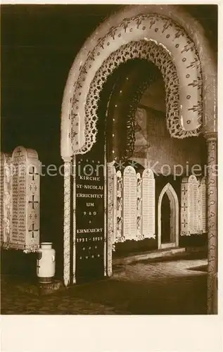 AK / Ansichtskarte Meissen_Elbe_Sachsen Kriegergedaechtniskirche Innenansicht Meissen_Elbe_Sachsen