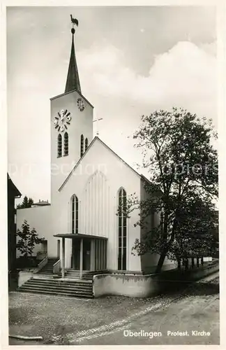 AK / Ansichtskarte ueberlingen_Bodensee Protestantische Kirche ueberlingen Bodensee