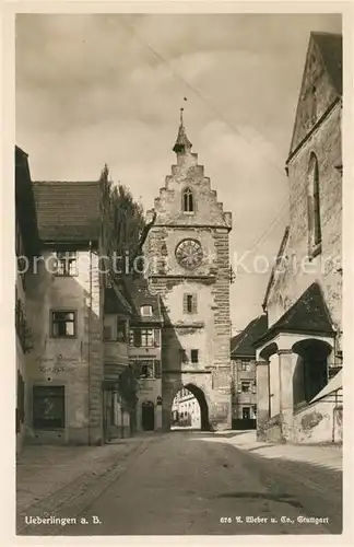 AK / Ansichtskarte ueberlingen_Bodensee Franziskanerturm Altstadt ueberlingen Bodensee