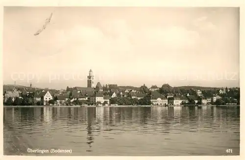 AK / Ansichtskarte ueberlingen_Bodensee Ansicht vom See aus ueberlingen Bodensee