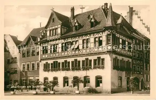 AK / Ansichtskarte ueberlingen_Bodensee Haus der Loewenzunft Fachwerkhaus ueberlingen Bodensee