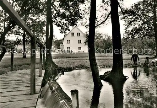 AK / Ansichtskarte Deisendorf Kinderheim Linzgau Partie am Teich Deisendorf