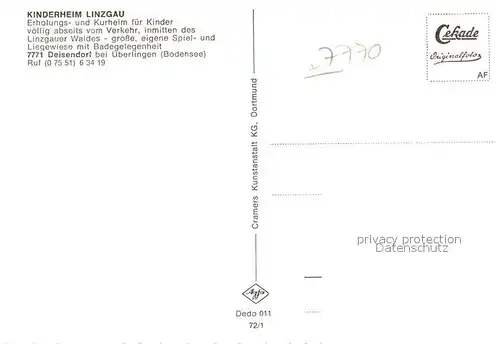 AK / Ansichtskarte Deisendorf Kinderheim Linzgau Garten Sandkasten Deisendorf