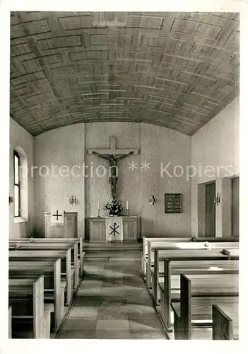AK / Ansichtskarte Unteruhldingen Evangelische Kapelle Innenansicht Unteruhldingen