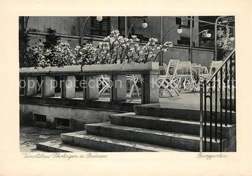 AK / Ansichtskarte ueberlingen_Bodensee Vanottihaus Burggarten Terrasse Kupfertiefdruck ueberlingen Bodensee