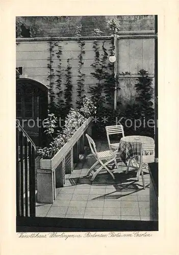 AK / Ansichtskarte ueberlingen_Bodensee Vanottihaus Garten Terrasse Kupfertiefdruck ueberlingen Bodensee