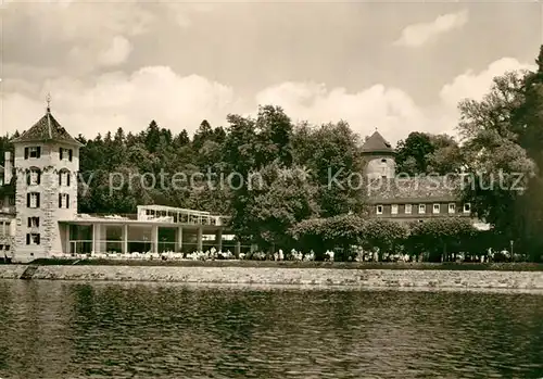 AK / Ansichtskarte ueberlingen_Bodensee Badhotel Kursaal Gallertturm Ansicht vom See aus ueberlingen Bodensee