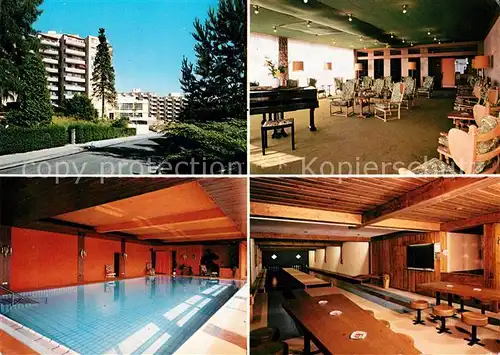 AK / Ansichtskarte ueberlingen_Bodensee Wohnstift Musikzimmer Hallenbad Kegelbahn ueberlingen Bodensee