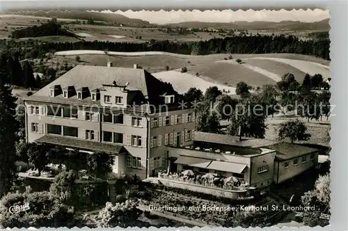 AK / Ansichtskarte ueberlingen_Bodensee Kurhotel St Leonhard Fliegeraufnahme ueberlingen Bodensee