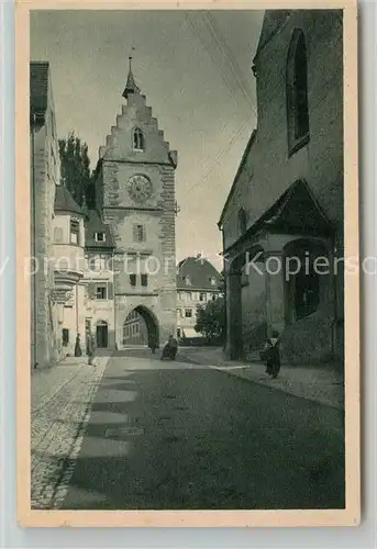 AK / Ansichtskarte ueberlingen_Bodensee Franziskanertor Altstadt ueberlingen Bodensee