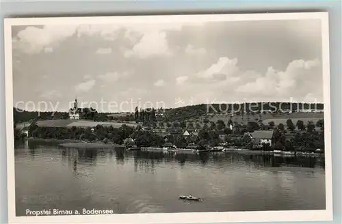 AK / Ansichtskarte Birnau Propstei Wallfahrtskirche Fliegeraufnahme Birnau