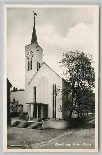 AK / Ansichtskarte ueberlingen_Bodensee Protestantische Kirche ueberlingen Bodensee