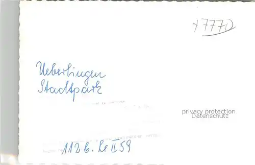 AK / Ansichtskarte ueberlingen_Bodensee Stadtpark ueberlingen Bodensee