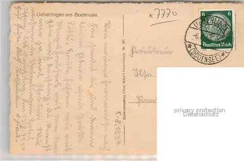 AK / Ansichtskarte ueberlingen_Bodensee Fliegeraufnahme ueberlingen Bodensee