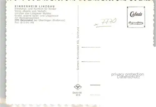 AK / Ansichtskarte Deisendorf Kinderheim Linzgau Linzgauer Wald Teich Deisendorf