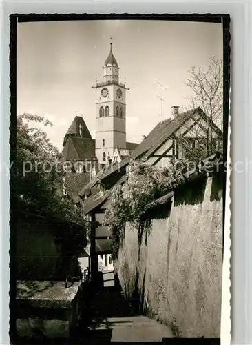 AK / Ansichtskarte ueberlingen_Bodensee Stadtmauer Altstadt Kirche ueberlingen Bodensee