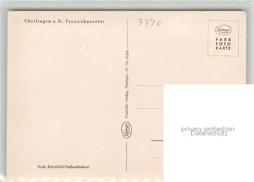 AK / Ansichtskarte ueberlingen_Bodensee Franziskanertor ueberlingen Bodensee