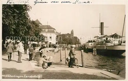 AK / Ansichtskarte ueberlingen_Bodensee Landestelle ueberlingen Bodensee