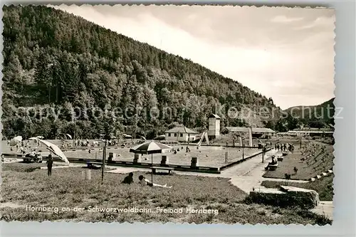 AK / Ansichtskarte Hornberg_Schwarzwald Freibad Hornberg Schwarzwald