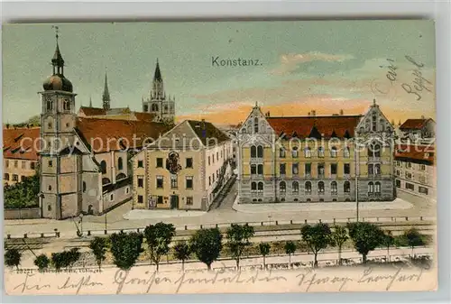 AK / Ansichtskarte Konstanz_Bodensee Stadtpanorama Konstanz_Bodensee