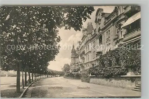 AK / Ansichtskarte Konstanz_Bodensee Seestrasse Konstanz_Bodensee