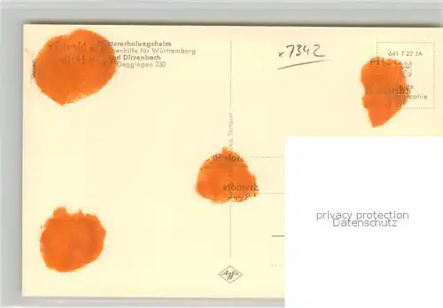 AK / Ansichtskarte Bad_Ditzenbach Muettererholungsheim Bad_Ditzenbach