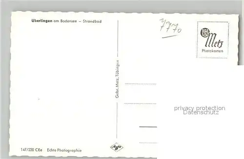 AK / Ansichtskarte ueberlingen_Bodensee Strandbad ueberlingen Bodensee