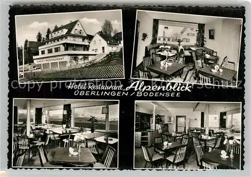 AK / Ansichtskarte ueberlingen_Bodensee Hotel Restaurant Alpenblick  Speisesaal ueberlingen Bodensee