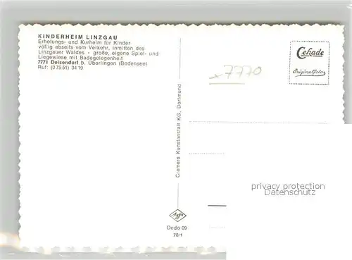 AK / Ansichtskarte Deisendorf Kinderheim Linzgau Deisendorf