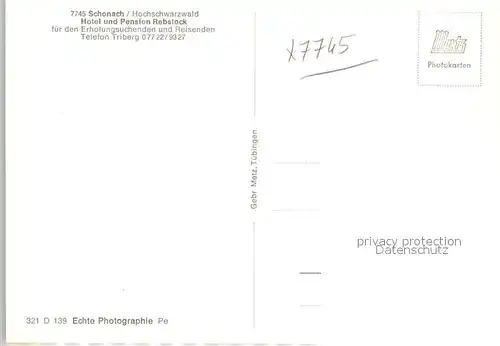 AK / Ansichtskarte Schonach_Schwarzwald Panorama Schonach Schwarzwald