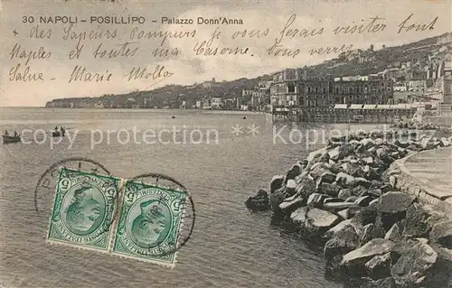 AK / Ansichtskarte Posillipo Palazzo Donn Anna Posillipo