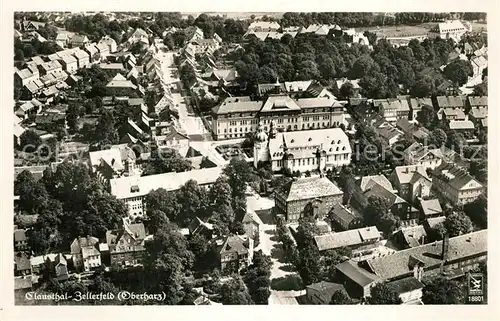 AK / Ansichtskarte Clausthal Zellerfeld Fliegeraufnahme Clausthal Zellerfeld