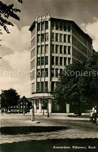 AK / Ansichtskarte Amsterdam_Niederlande Rijksverz Bank Amsterdam_Niederlande