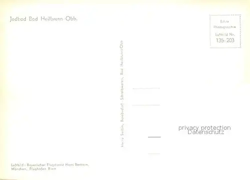 AK / Ansichtskarte Bad_Heilbrunn Fliegeraufnahme Bad_Heilbrunn