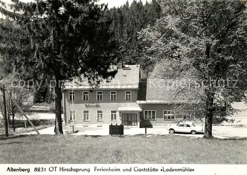 AK / Ansichtskarte Hirschsprung Ferienheim Gaststaette Ladenmuehle Hirschsprung