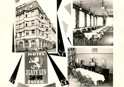 AK / Ansichtskarte Zatec Hotel Zlaty Lev  zatec
