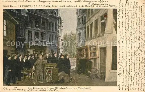 AK / Ansichtskarte Paris Porteuse de Pain Rue Git le Coeur Paris