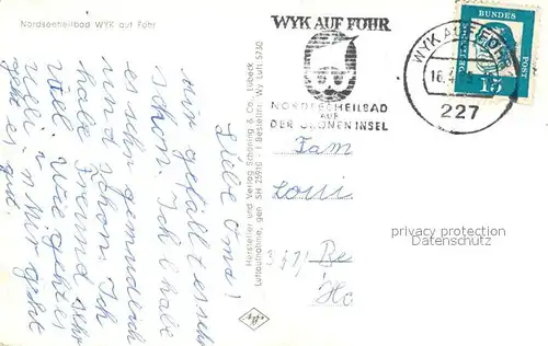 AK / Ansichtskarte Wyk_Foehr Fliegeraufnahme Foehr