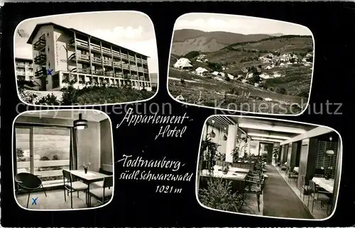 AK / Ansichtskarte Todtnauberg Appartement Hotel Todtnauberg