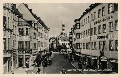 AK / Ansichtskarte Zwickau_Sachsen Plauensche Strasse Zwickau Sachsen