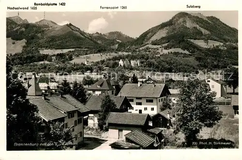 AK / Ansichtskarte Brannenburg Ramboldplatte Sulzberg Hochsolwand Brannenburg