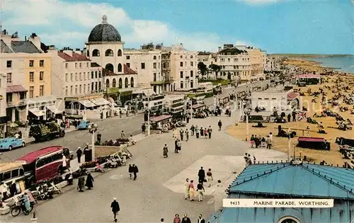 AK / Ansichtskarte Worthing_West_Sussex Marine Parade Worthing_West_Sussex