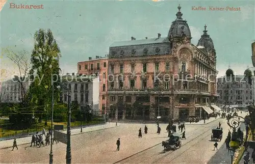 AK / Ansichtskarte Bukarest Kaffee Kaiser Palast Bukarest